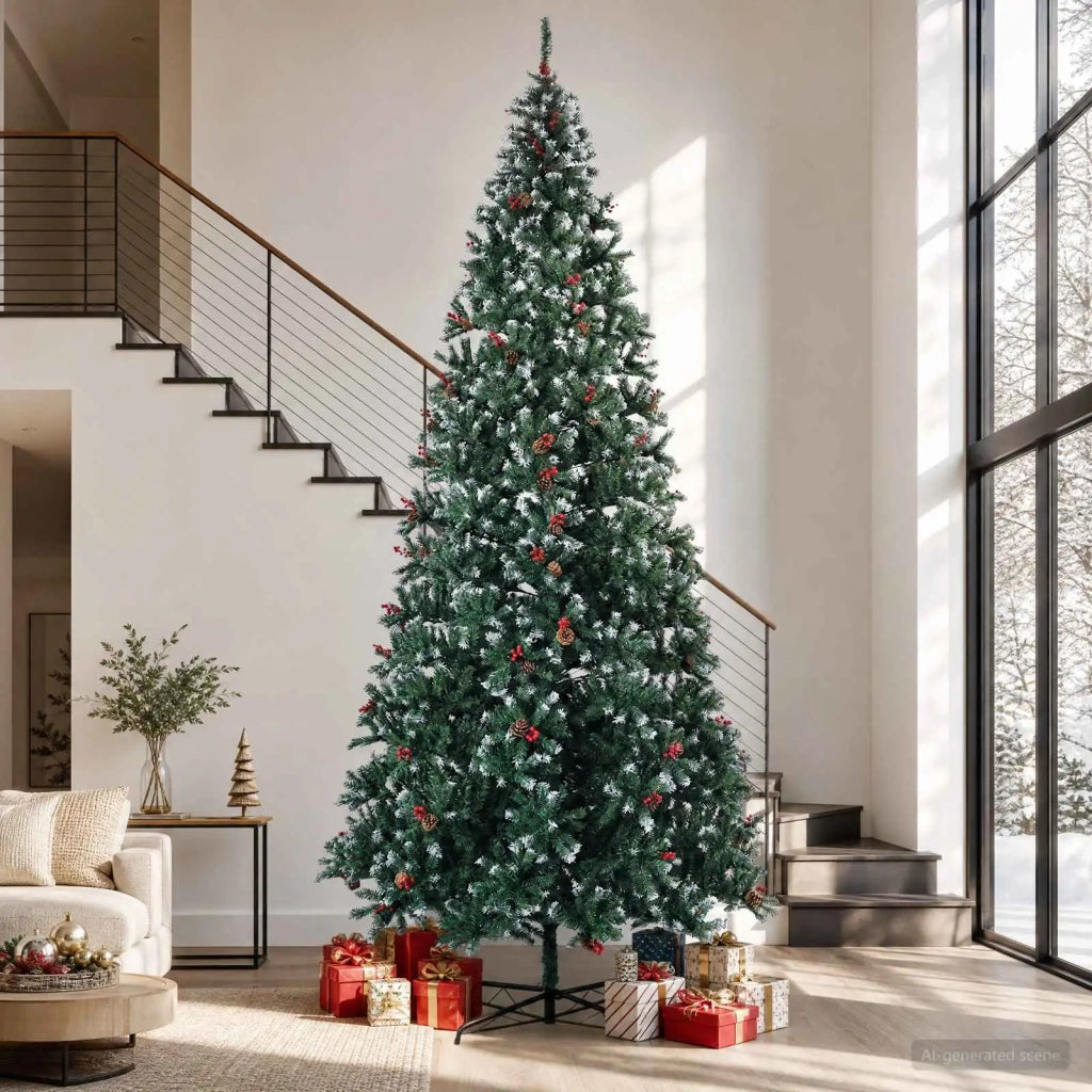 Albero di Natale artificiale 400 cm PVC e Acciaio 42055668