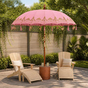 Ombrello balinese con base Rosa e Marrone Ø 210-220 cm 3433029