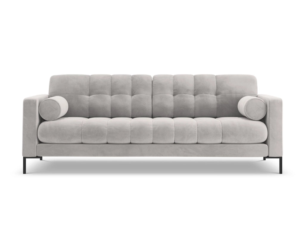 Cosmopolitan Design - Divano "Bali" 4 posti in velluto argento 