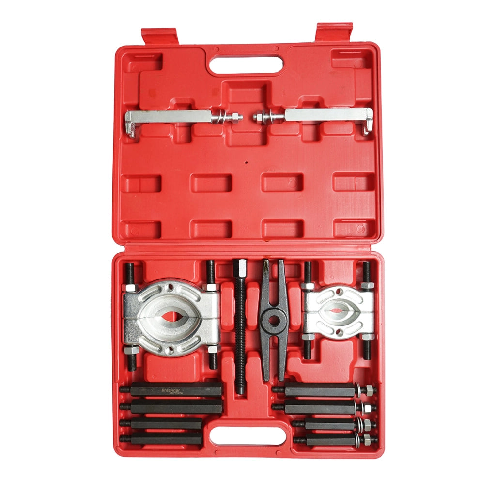 Kit pressa idraulica per estrazione cuscinetti e pulegge 14 pezzi Breckner Germany