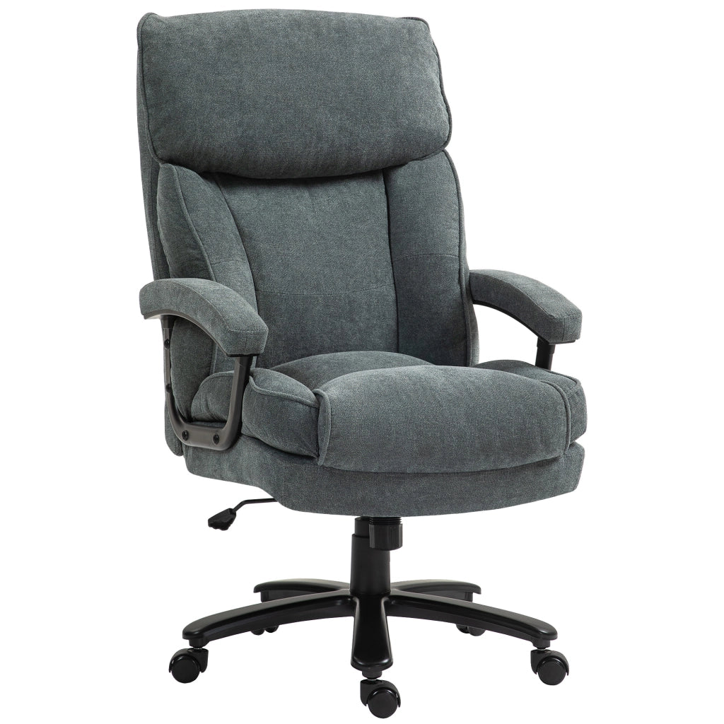 Sedia da Ufficio Girevole e Inclinabile ¨C Minimal ¨C Grigio Tessuto Velluto