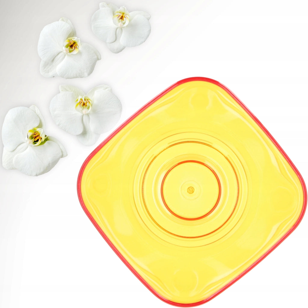 Vaso da fiori KADAX per orchidee, in plastica, arancione, 13 cm