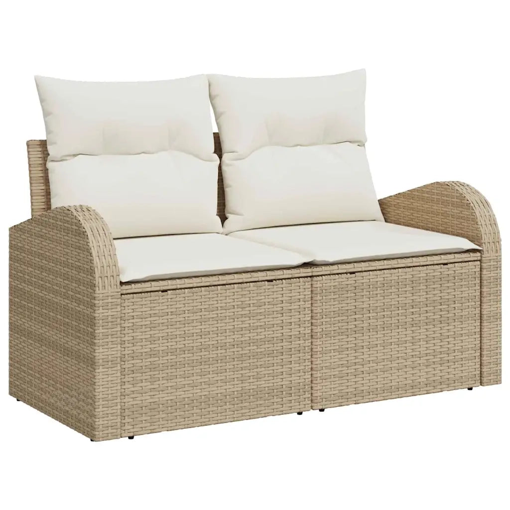 Set Divano da Giardino Beige 55 x 55 x 37 cm polyrattan 3345971