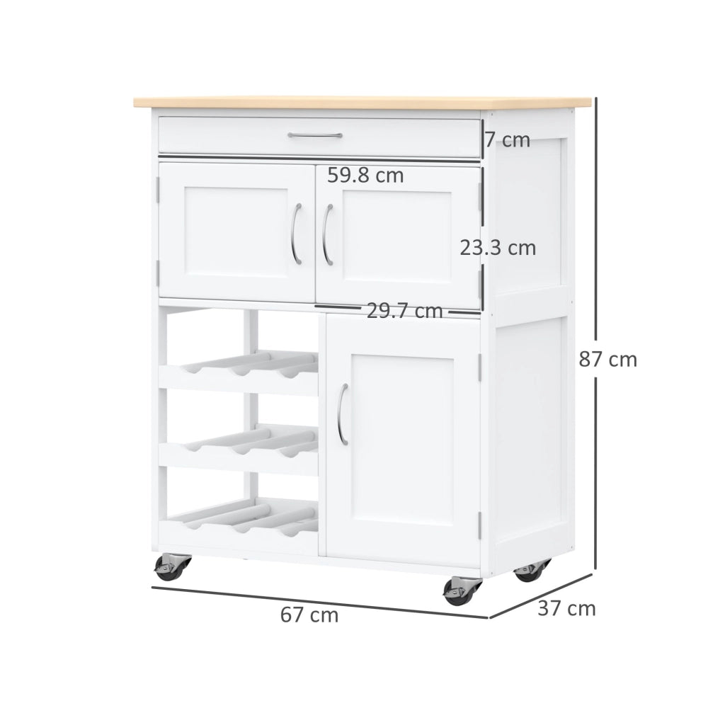 Tavolino da caff¨¨ ¨C zephmum ¨C Bianco e Rovere, 67x37x87 cm