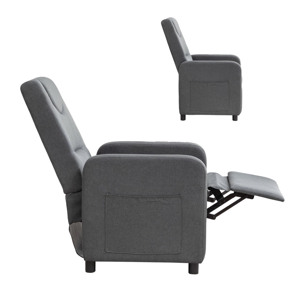 Poltrona Relax Reclinabile ¨C Xylo ¨C Grigio Scuro