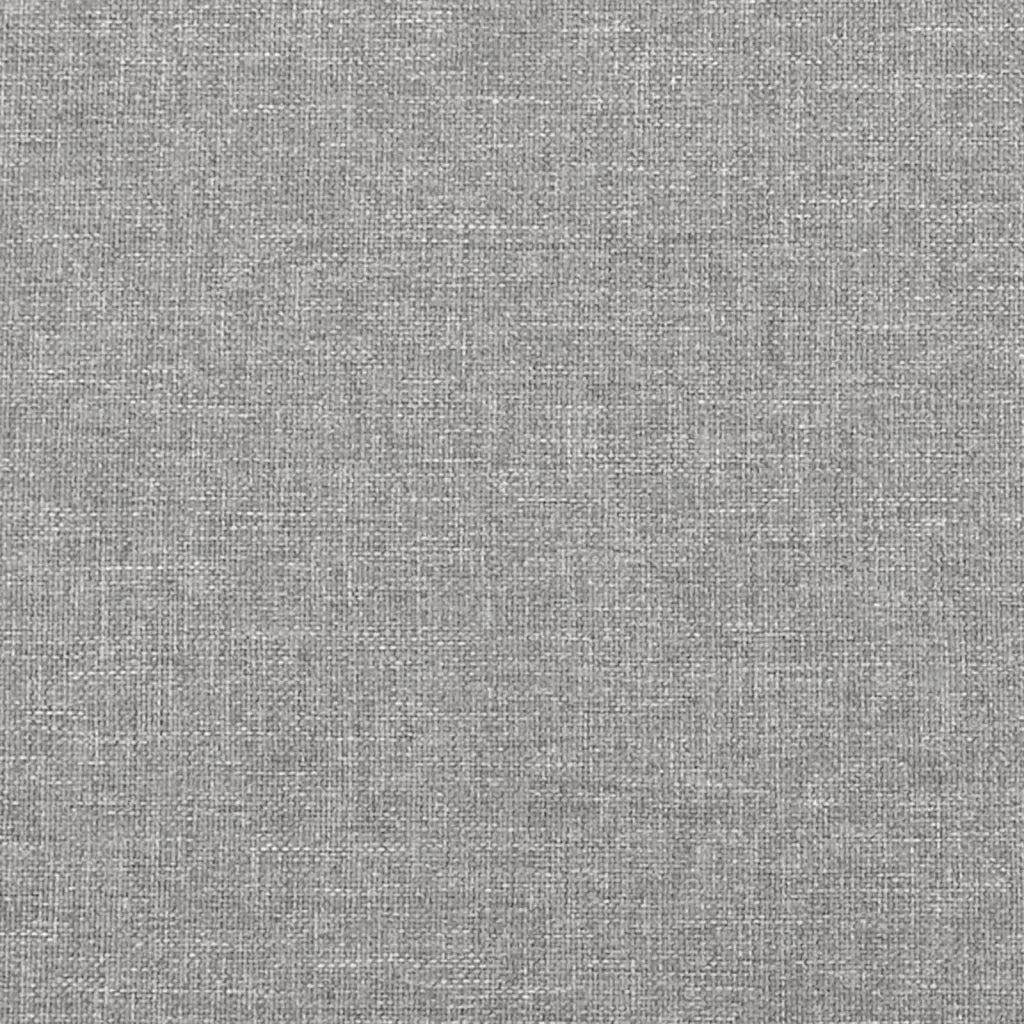Testiera | Testata Grigio Chiaro 100x5x118/128 cm Tessuto