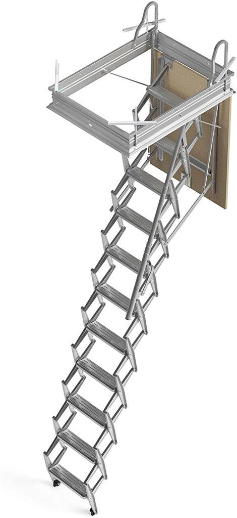 SCALA RETRATTILE A PANTOGRAFO PER SOFFITTA 50X80 H300 IN ACCIAIO SCARI PANTO