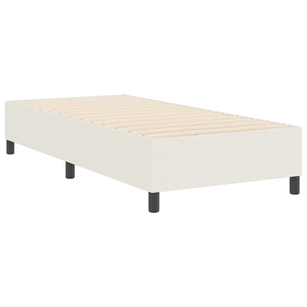 Struttura letto piattaforma Crema 90 x 190 cm Tessuto in Cords 3337384