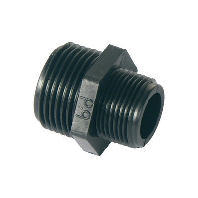 NIPPLES RIDOTTO IN PP NERO- 3/4X1/2- BUCCH- pezzi 1