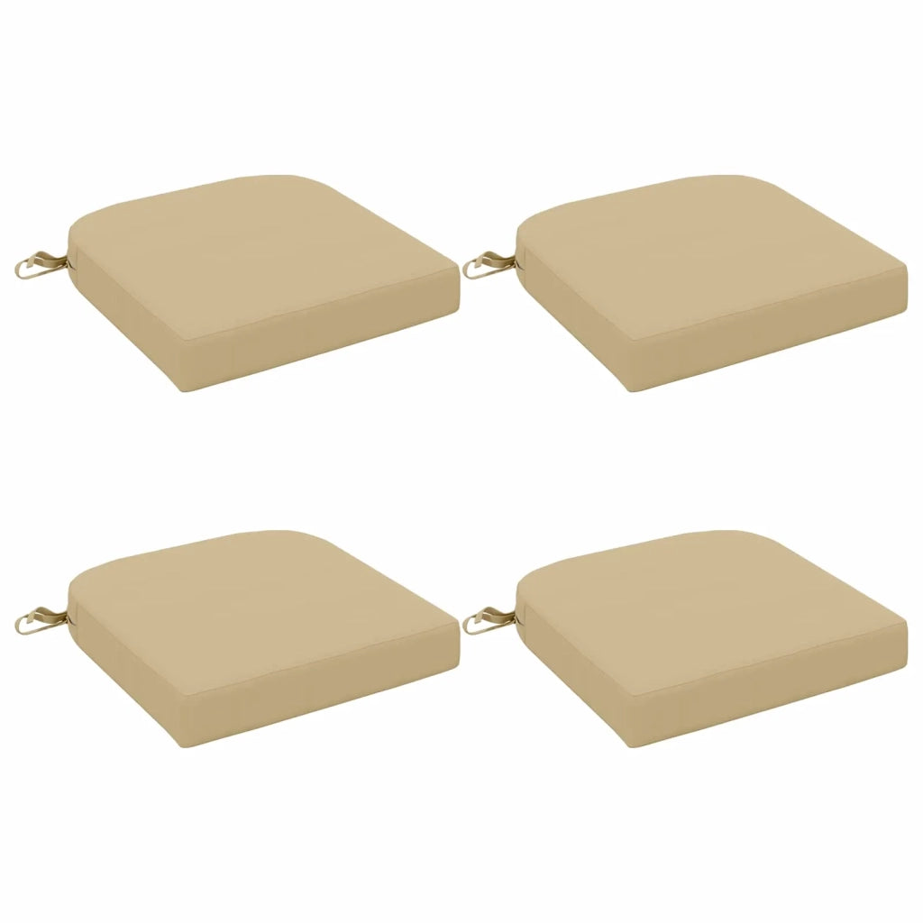 Cuscini per sedile a 4 pezzi SOEST 4 pz 100% Poliestere Beige 945192