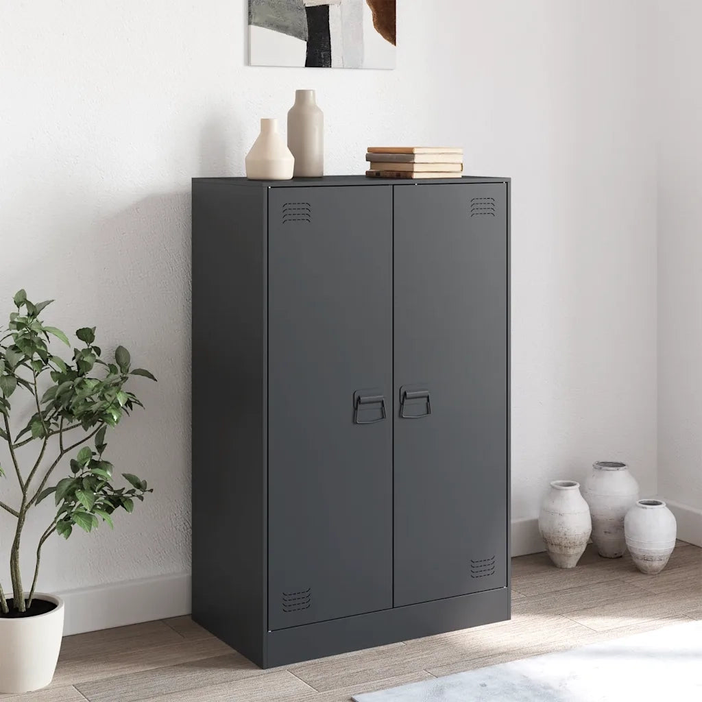 Credenza Antracite 67x39x107 cm in Acciaio 841663