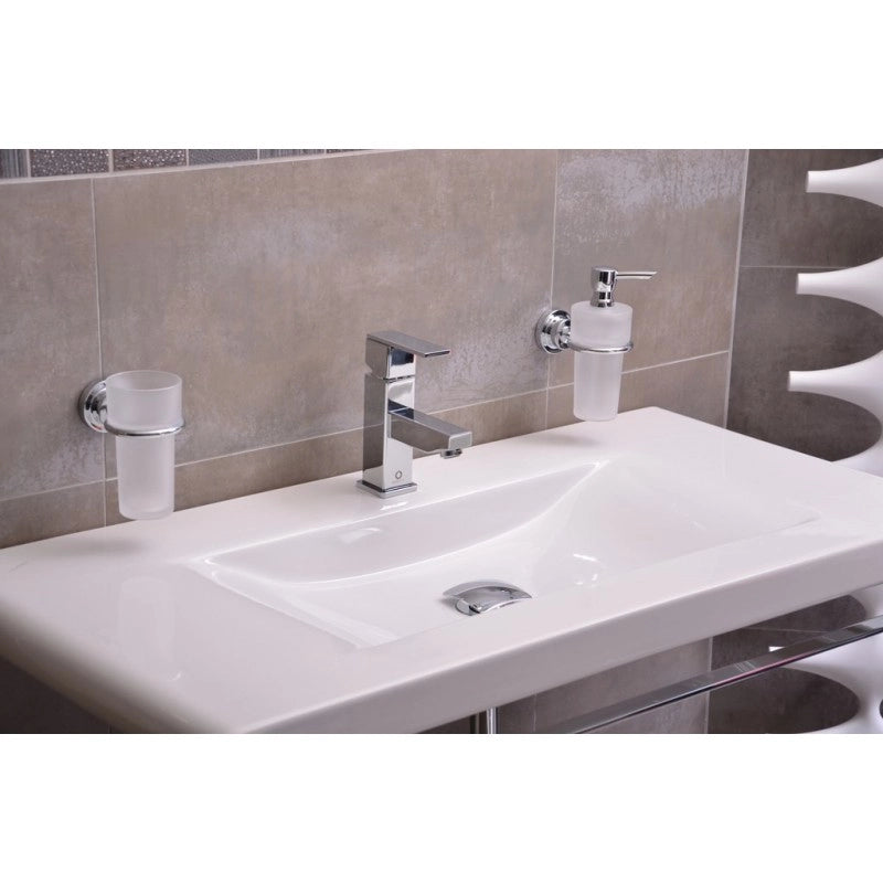 Miscelatore lavabo LOIRA in ottone cromato senza sifone