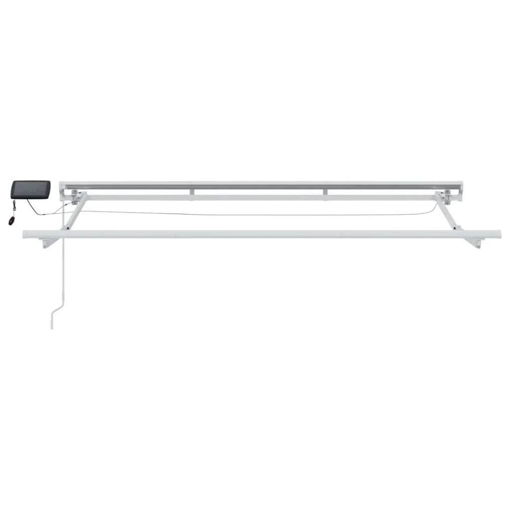 Cornice per Tenda Manuale con LED Borgogna e Bianco 3,5 x 2 m 3420539