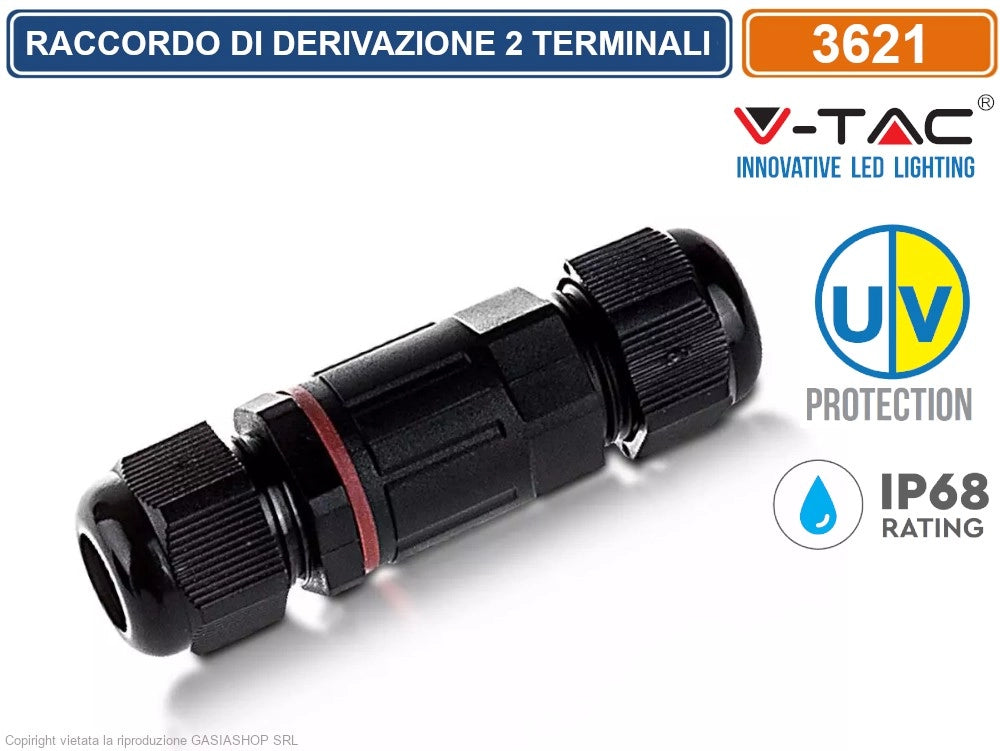V-TAC VT-729 RACCORDO DI DERIVAZIONE CON 2 TERMINALI - SKU 3621