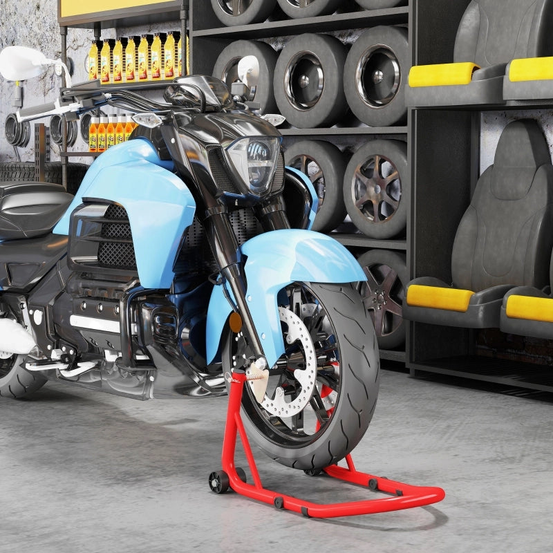 SUPPORTO MOTO in acciaio rosso, 544 kg, 35 x 38 x 64 cm