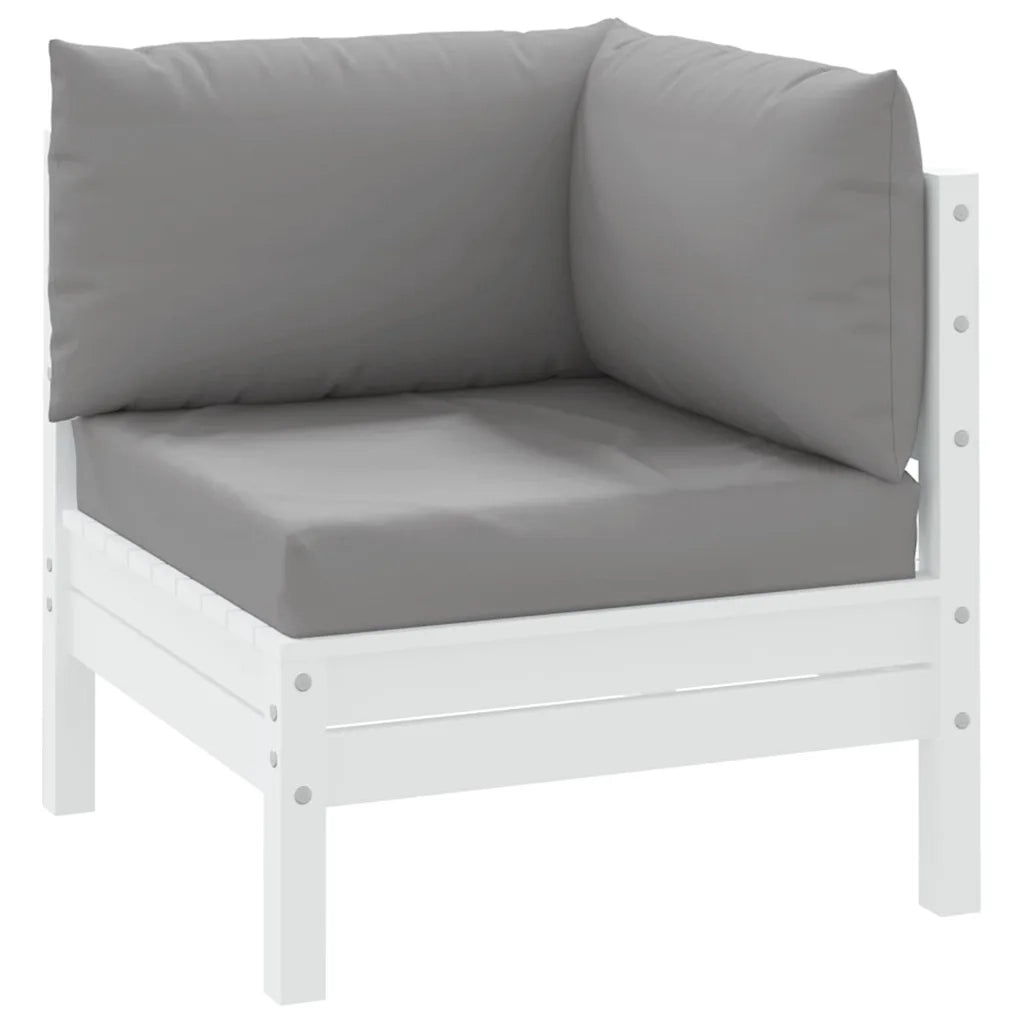 Cuscini per Pallet 3 pz Grigi in Tessuto Oxford 315065