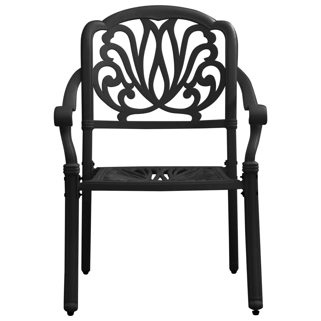 Set da Bistrot 5 pz in Alluminio Pressofuso Nero 3070599