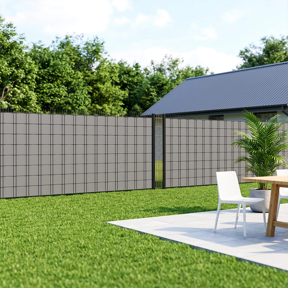Frangivista in PVC Grigio 19cmx35M Telo Oscurante 450gr/mq Anti Uv da Esterno