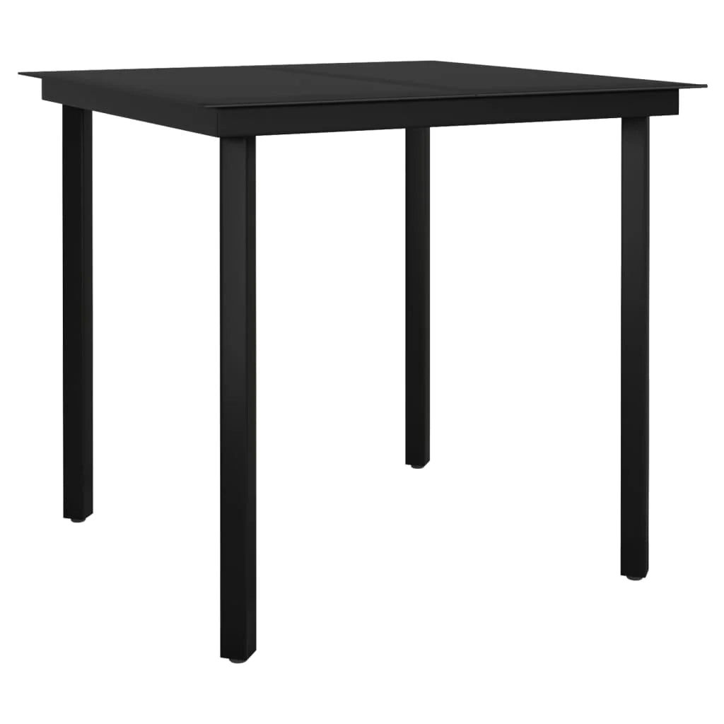 Set da pranzo da giardino per esterni 3 pezzi mobili grigio chiaro 02_0013625