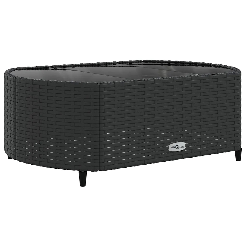 Set Divano da Giardino 6 pz con Cuscini Nero in Polyrattan 3308396