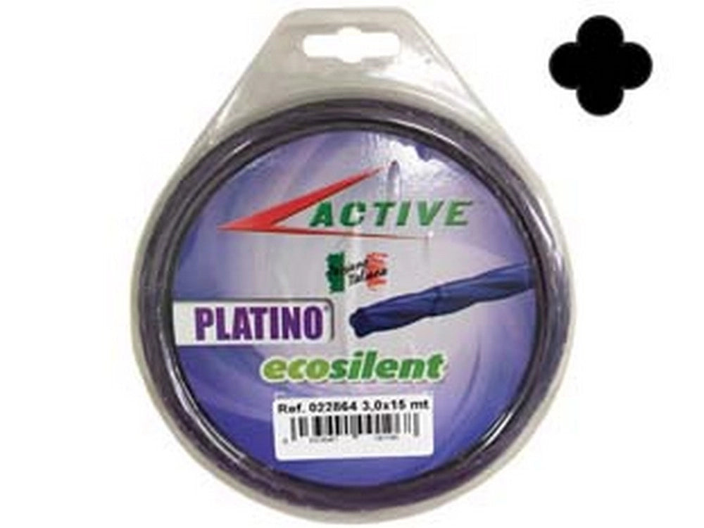 1blister filo nylon "platino ecosilent" elicoidale viola  per decespugliatori - ø mm cod:ferx.fer413060