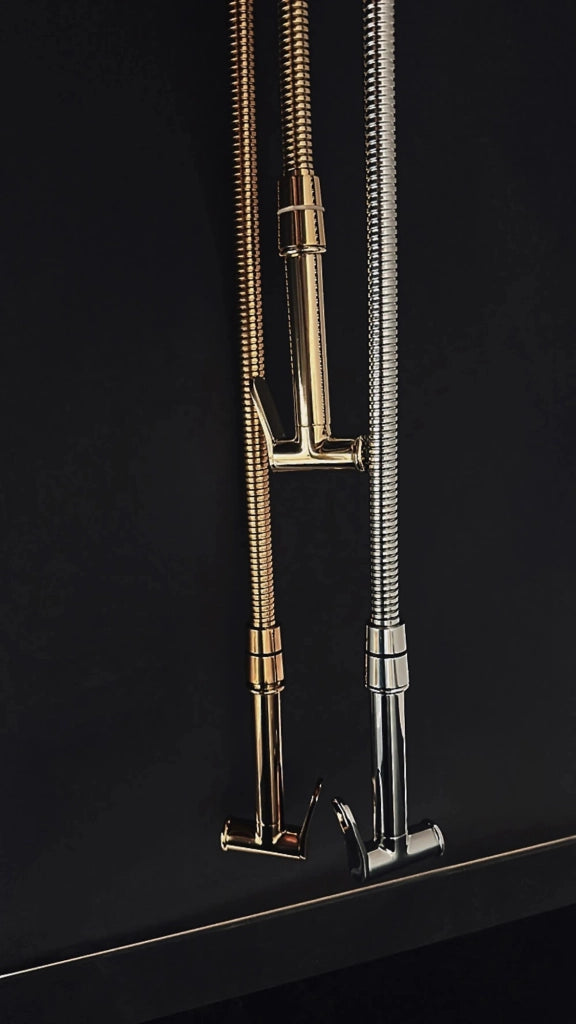 Rubinetto Bidet Rea Lungo Loop Diamond Gold