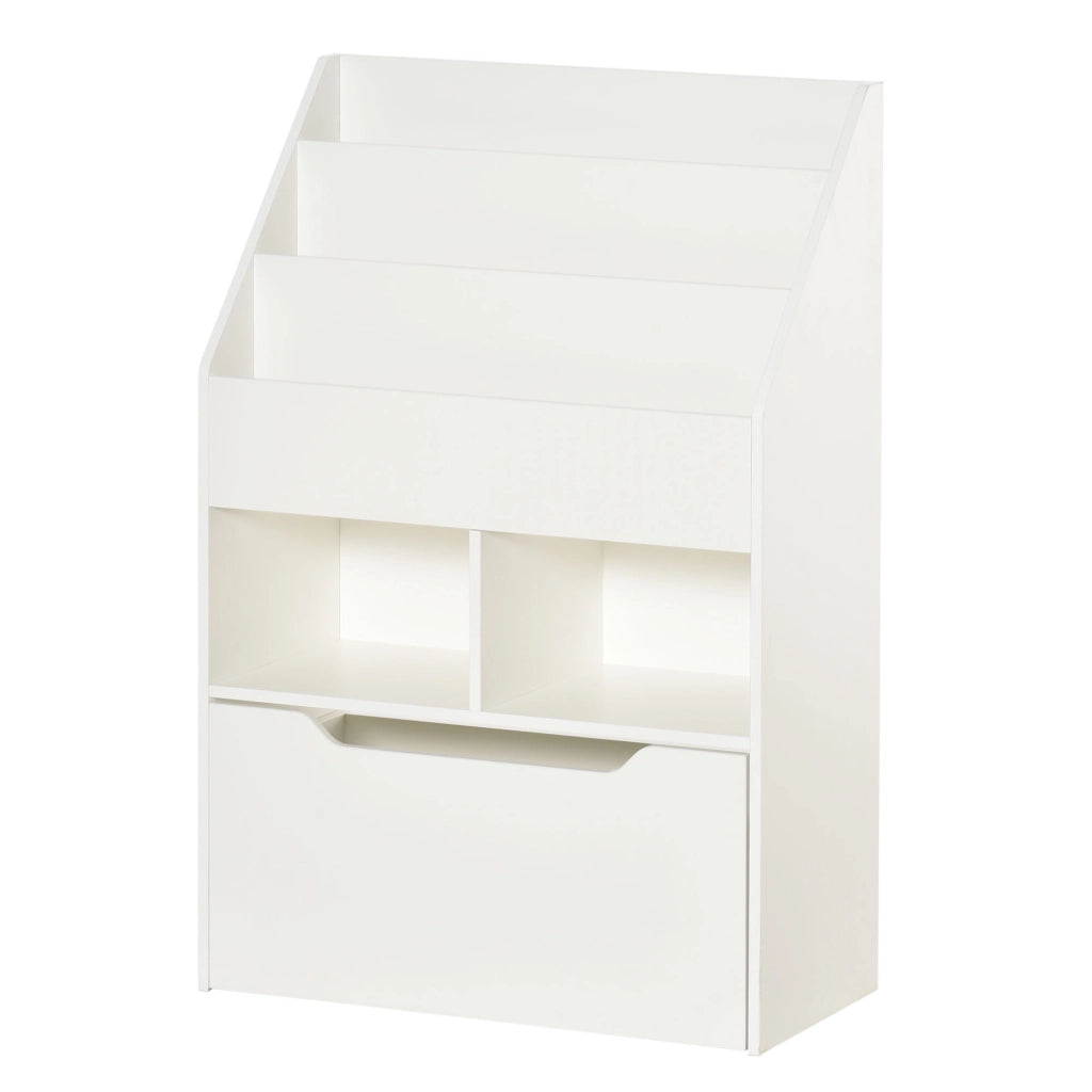Libreria con cassetti e ripiani ¨C zephmum ¨C Bianco 80x30x180