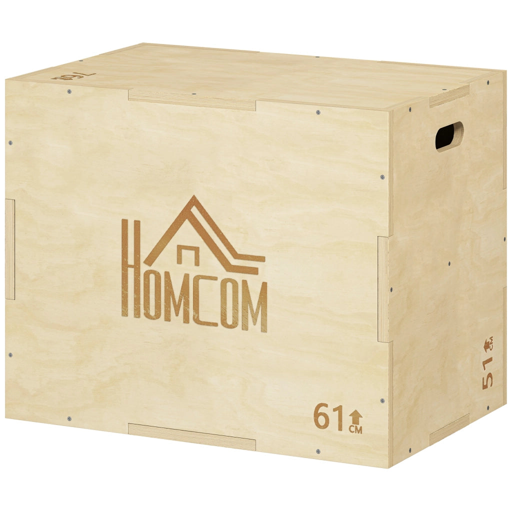 Box Jump Pliometrico 3 in 1 ¨C Xylo ¨C 51/61/76cm Legno
