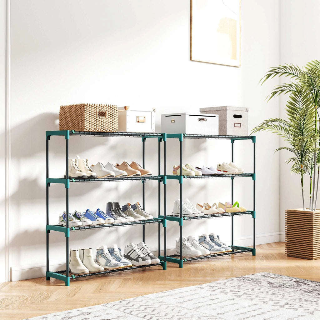 Set 2 Supporti Piante 4 Livelli ¨C Minimal ¨C Verde Metallo