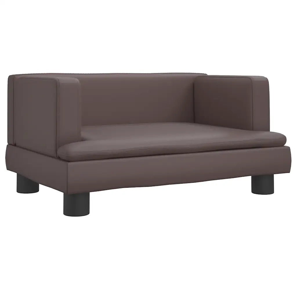 Lettino per Cani Marrone 60x40x30 cm in Similpelle 171915