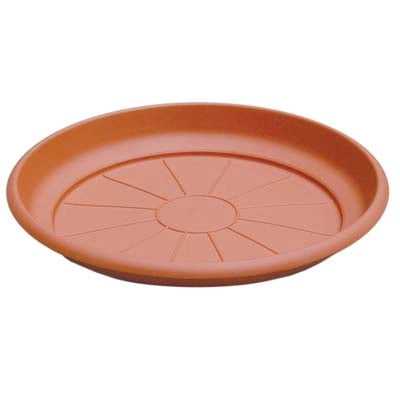 SOTTOVASO TONDO ERICA ICS - PP TERRACOTTA X VASO CM 38- 24 pezzi