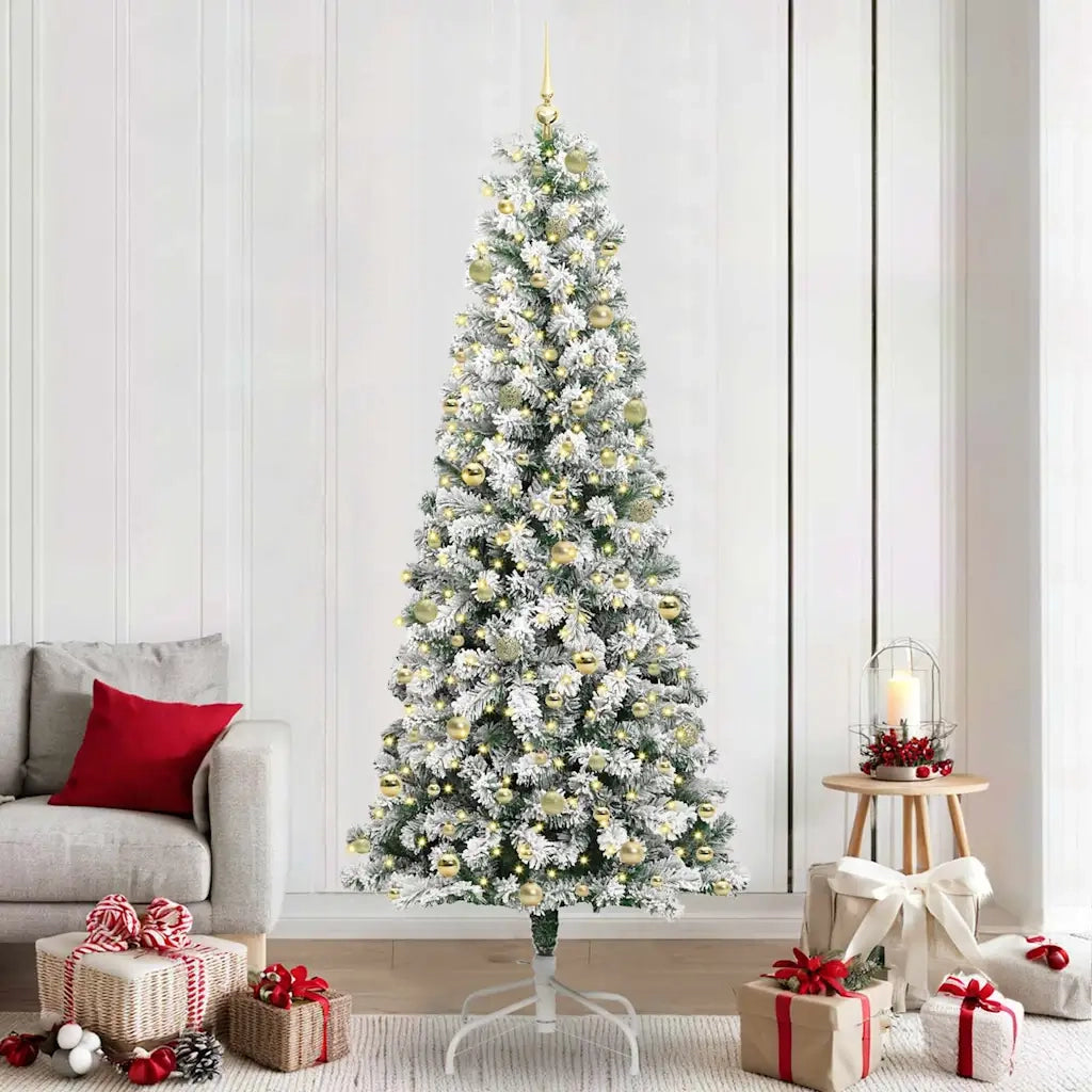 Albero di Natale Artificiale con Rami Pieghevoli 240 cm