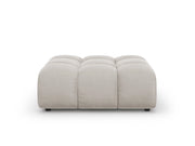 Cosmopolitan Design - Pouf "Sky" in velluto beige chiaro 