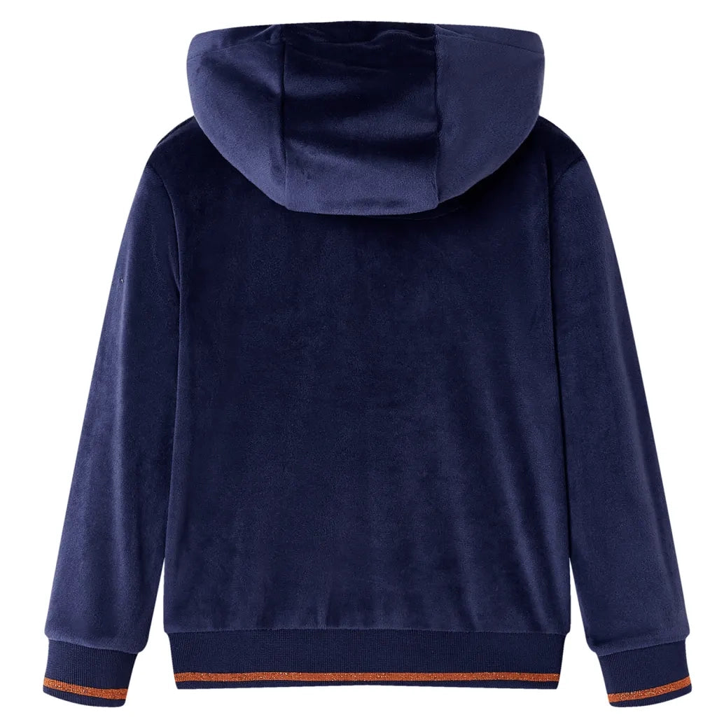 Giacca con Cappuccio da Bambina Blu Marino 92 14319