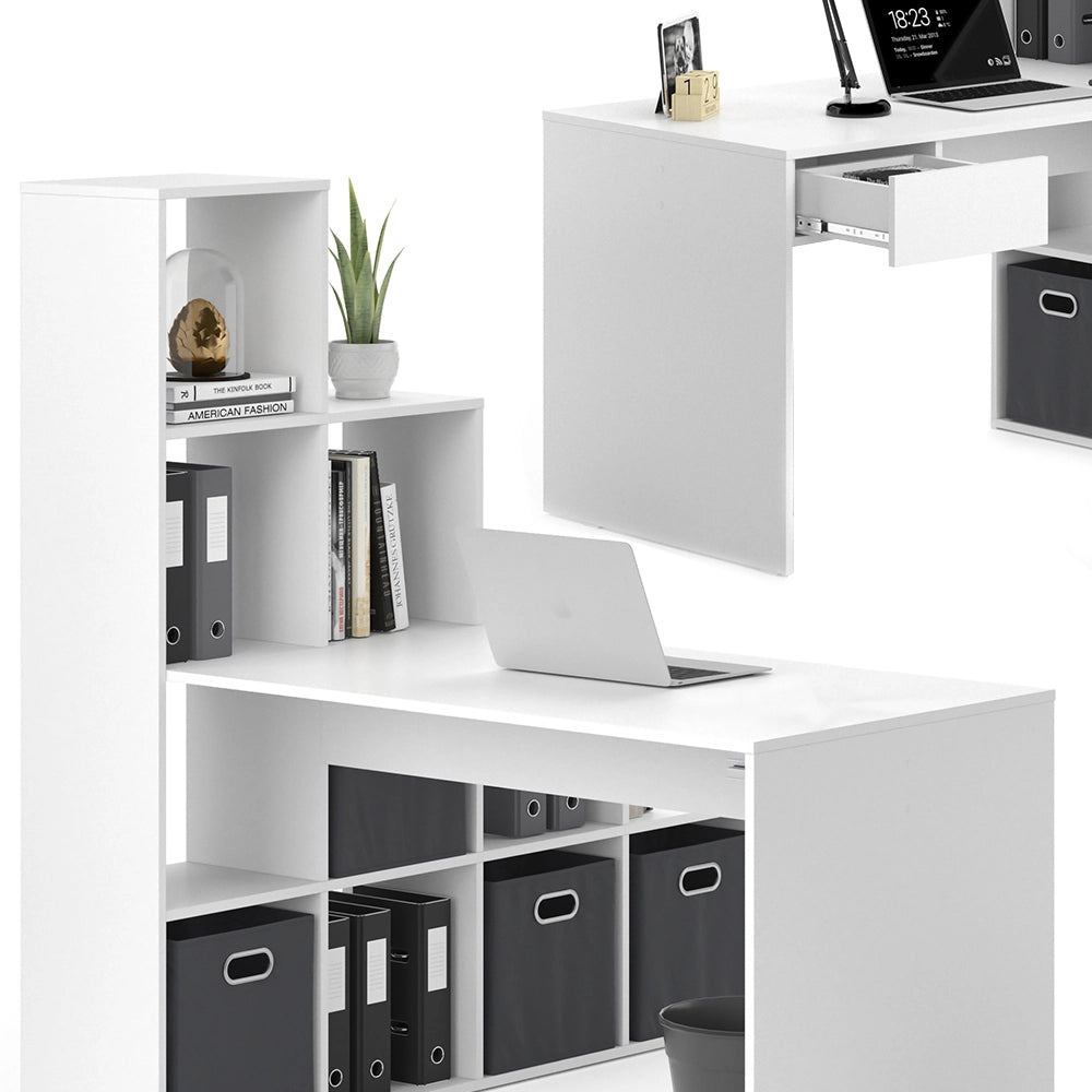Vicco Scrivania angolare Bianco 139 x 142.4 cm