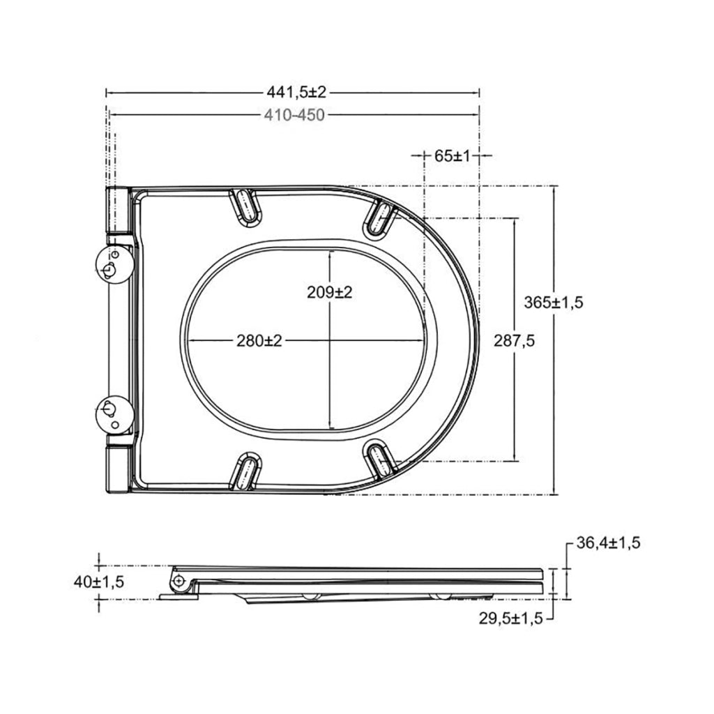 SEDILE WC SOFT CLOSE INFINITY PER FILOMURO Avorio Opaco coprivaso copriwater NYMO