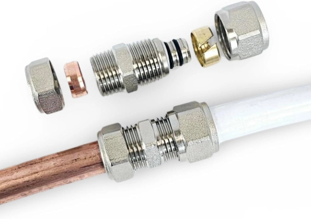 Adattatore riduttore da 16 mm a 15 mm, in ottone, 1 pezzo