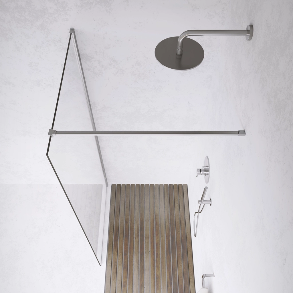 Parete doccia walk-in 60 cm 8mm trasparente anticalcare h200 | Lazaros