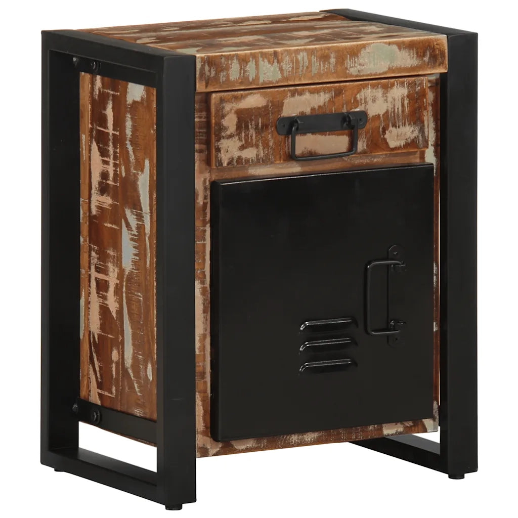 Comodini 2 pz Multicolore in Legno Massello di Mango Grezzo 4013562