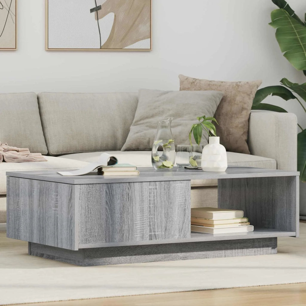 Tavolino da salotto con cassetto Grigio Sonoma 95 x 55 x 31 cm 8000185