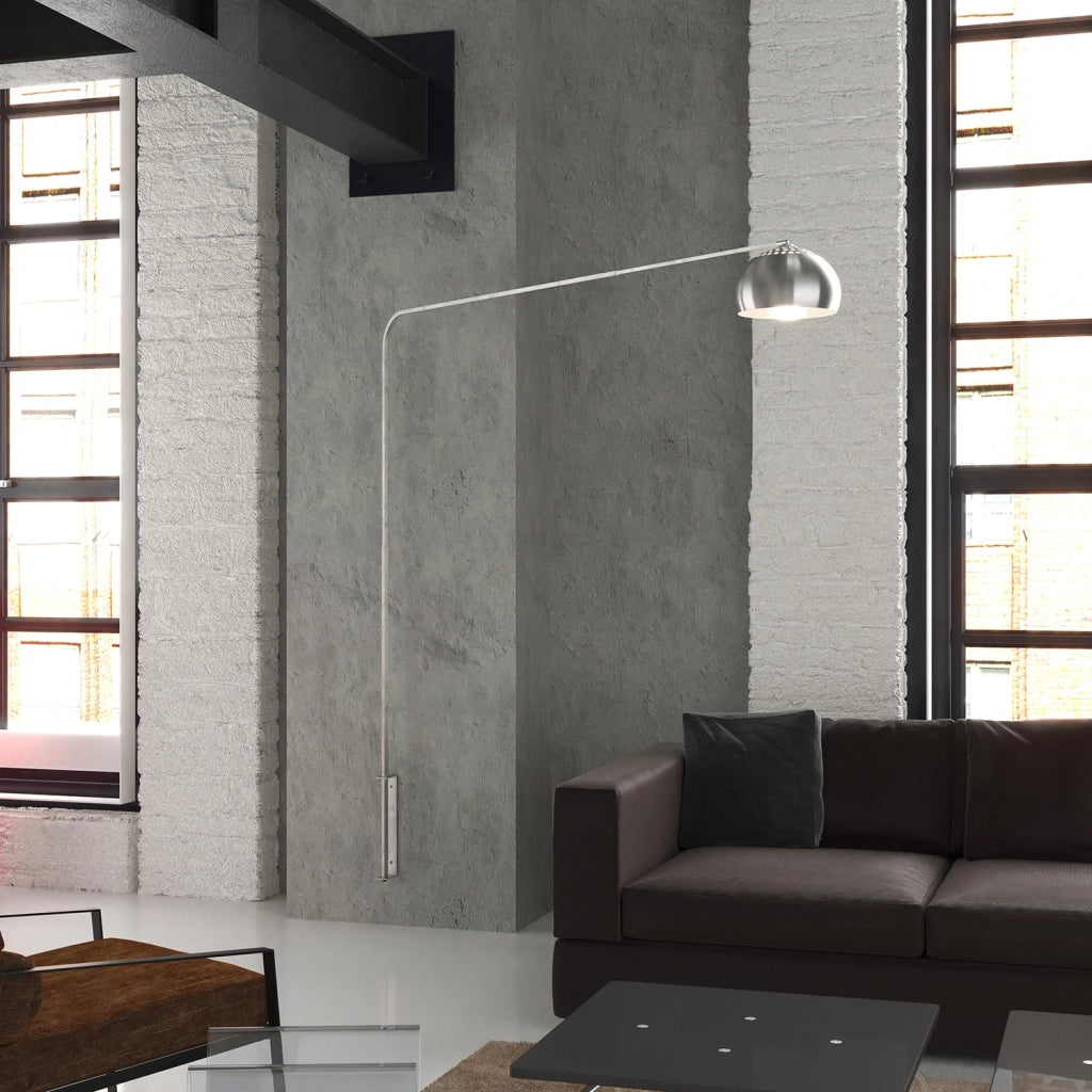 Piantana Contemporanea Corner Metallo Cromo 1 Luce E27