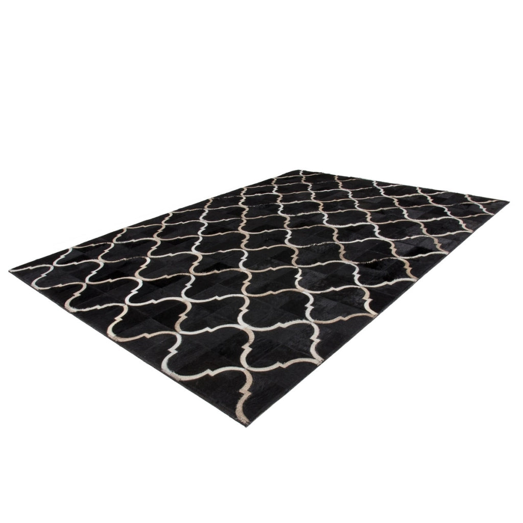 Tappeto Eclipse 300 Nero in Pelle Cucito a Mano