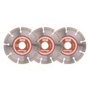 Set 3 dischi smerigliatrice per pietra/cemento 115 mm