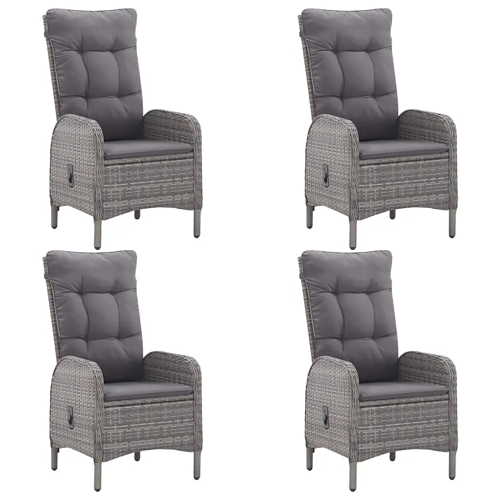 Set Mobili da Pranzo per Giardino 5 pz Grigio 3067681