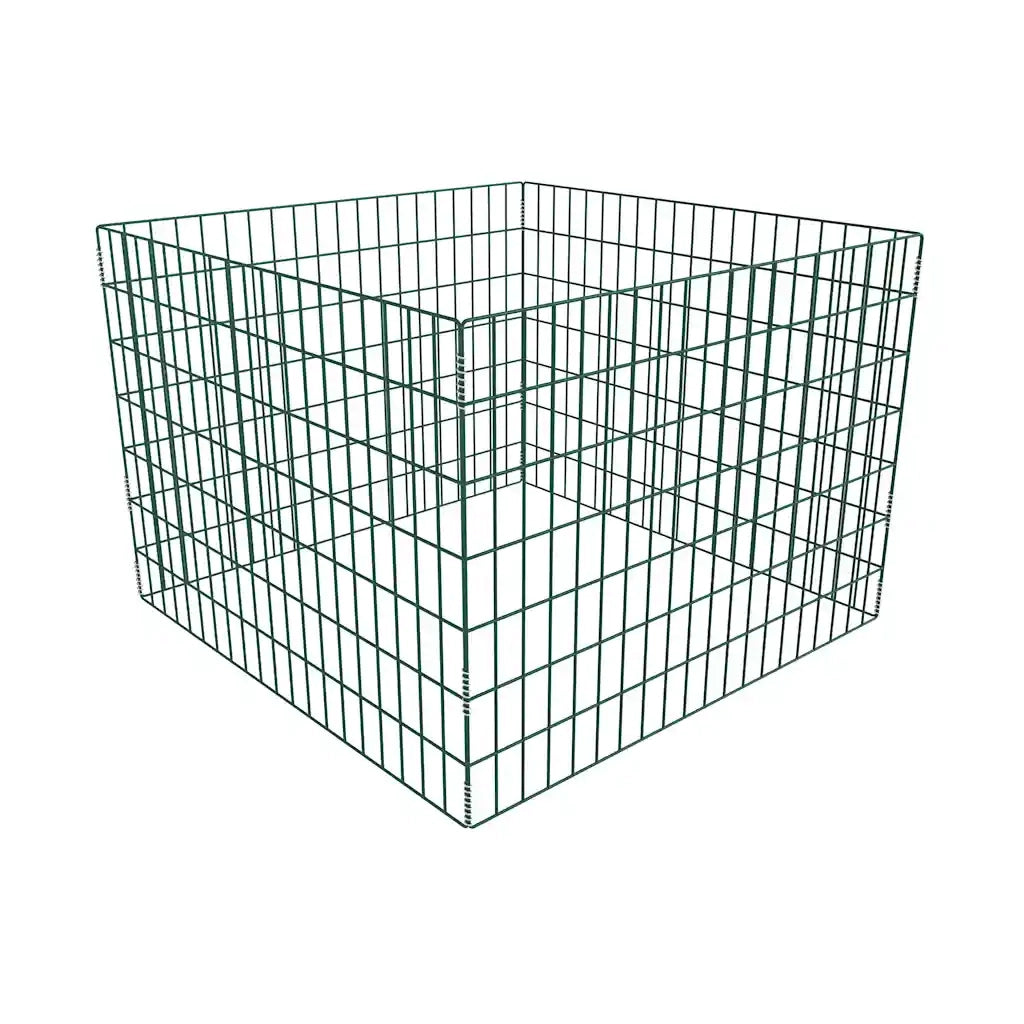 Compostiera da Giardino Quadrata a Rete 100 x 100 x 70 cm 141206