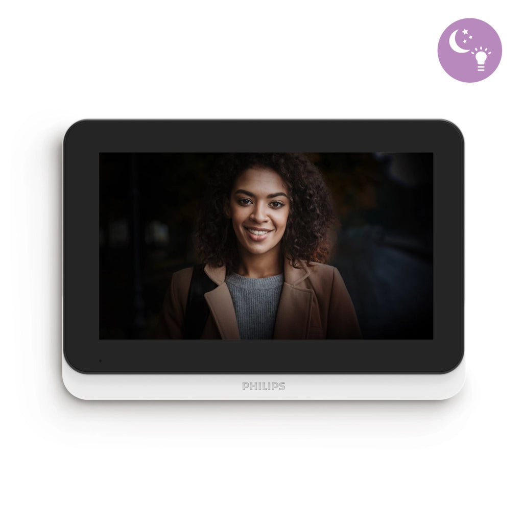Videocitofono Smart Wi-Fi PHILIPS WelcomeEye Connect 3K - Kit Video Touch screen 7'' - 2 Fili - per 1 o 2 Appartamenti