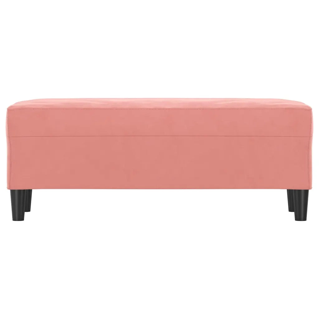 Panca rosa 100x35x41 cm in Velluto 349424