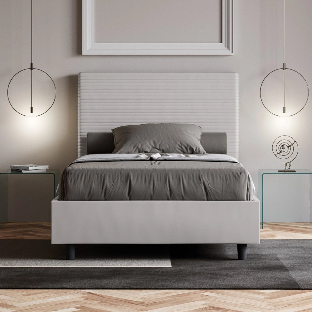Letto Matrimoniale Large 170x200 cm Senza Rete Focus Bianco