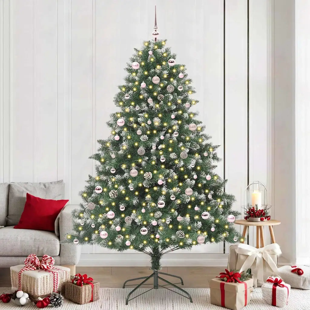 Albero di Natale artificiale con 300 LED Verde 240 cm