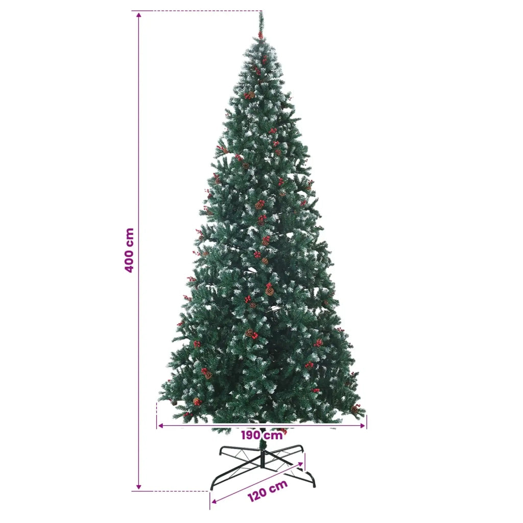 Albero di Natale artificiale 400 cm PVC e Acciaio 42055668